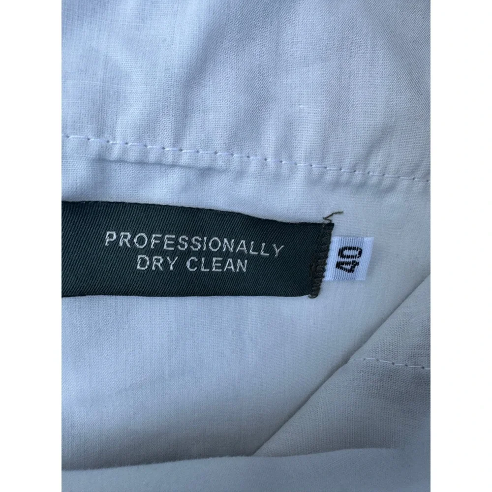 Berle Mens Linen Dress Pants Tan Flat Front‎ Gingham Lining Size 40